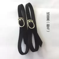鞋带女 高跟鞋绕脚脖子束鞋带子 鞋大防不跟脚防掉鞋懒人束脚带 绒面黑
