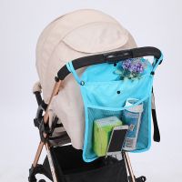 婴儿车通用母婴挂包妈咪外出包大容量多功能宝宝手推车收纳储物袋 婴儿车-蓝色-挂袋
