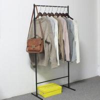 衣帽架衣架落地挂衣架小办公室小型衣服衣架子卧室简易晾杆可爱 精简款长60*高130-黑色