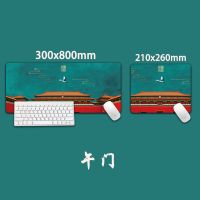 [国潮精选]中国风鼠标垫超大宫殿桌垫中式复古小键盘垫加厚锁边 故宫午门-21*26*0.4[小号]