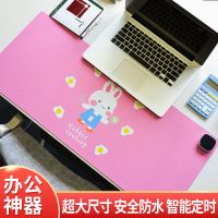 暖桌垫加热鼠标垫办公室发热桌垫保暖加热垫超大学生学习写字桌垫 不加热