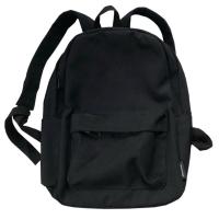 书包女韩版原宿高中学生日系小清新初中生百搭撞色双肩包ins背包 光板黑