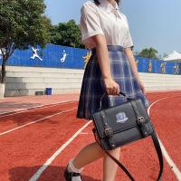 制服包百搭jk包包夏手提原创大容量校供感日系学院风女学生斜挎包[8月10日发完] 黑色星期一(15天内发货) 宽28高1