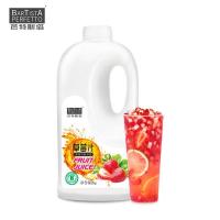 芭特斯塔水蜜桃浓缩果汁原浆冲饮浓浆奶茶店商用夜市专用2kg包装 草莓 4斤装