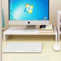 液晶屏置物架白枫浅胡桃色隔板电脑显示器增高架简易架桌面置物架 单层架(颜色备注)