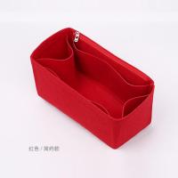 适用LV neverfull大中小号妈咪托特包中包内衬袋化妆内胆包收纳包 红色侧拉链款小号