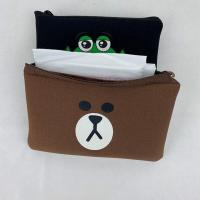 熊鸡化妆包萌萌化妆品收纳包韩版化妆包布朗熊莎莉鸡零钱包姨妈袋 姨妈袋二件套（颜色问客服）