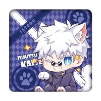 二次元动漫咒术回战周边徽章五条悟伏黑惠夏油杰虎杖吧唧包包挂饰 五条悟 方形徽章