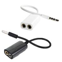 耳机分线器1分2情侣音乐分享器双人一分二转接线3.5mm音频转接头 情侣音频线普通款[颜色随机]