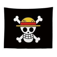 海贼王动漫背景布ins挂布学生宿舍床头装饰房间卧室墙布索隆路飞 海贼王23 100*70特价款(不送灯不送粘钩)