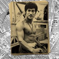 健身房励志海报装饰画肌肉强森施瓦辛格李小龙宿舍挂画寝室墙贴画 3902 51X36厘米(发1张)