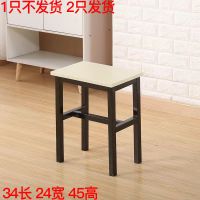 简约椅子加厚宿舍学生凳子培训简易方凳餐凳家用凳子成人高凳板凳 白橡方凳