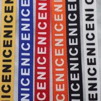 宽1厘米2厘米印字单面字母罗纹织带丝带薄无弹服饰装饰 宽1厘米黑底白字5米