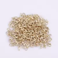 [颜色齐全]DIY饰品配件 常用302龙虾扣串珠材料 手链扣项链扣 KC金 50个装
