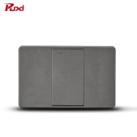 PUXI 118型开关插座 磨砂灰色暗装12孔墙壁插座面板九孔十二孔 一位一开