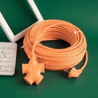 防冻防爆工地家用电动车充电延长线插座插排插板长线接线板插线板 新国标4插位10孔【一体成型】 2米