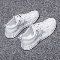 2021夏季小白鞋男韩版潮流白色板鞋休闲帆布鞋男士百搭小蜜蜂潮鞋 5525白灰色 39