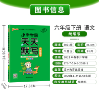 人教版 天天默写小学语文六年级下册2021新版语文默写能手小达人6年级下册部编同步专项训练册练字 pass绿卡图书