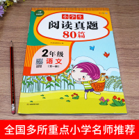 阅读真题80篇二年级阅读理解训练题上下册部编人教版 小学生2年级语文课外阅读专项训练书籍必读每日一练阶梯阅读强化同步训练