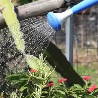 加厚洒水壶大浇花喷壶塑料浇水壶长嘴花洒壶园艺浇花壶家用淋水壶 经典厚款蓝 3.5升(只发喷头)
