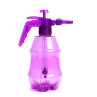 浇花喷壶园艺家用小花洒水壶可爱细雾喷雾瓶气压式洗车喷雾器透明 紫色 1.5升