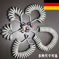 加粗花洒喷头水管软管弹簧管大流水量淋浴软管防爆电话线伸缩软管 灰色大流量伸缩管 1.5米可拉1.2m
