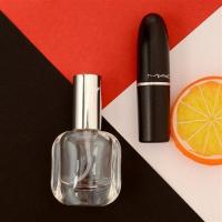 新款简单时尚10ml爽肤水透明玻璃小空瓶按压式便携香水喷雾分装瓶 透明椭圆三支