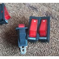 电热锅开关配件按钮1000w2100w多功能多星电饭锅船型开关带灯 1000w[4个]特价促销