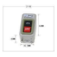 押压扣开关BS211B/216B/BS230B动力控制按钮开关三相电机启动按钮 BS211