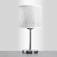 星火简约装饰台灯卧室温馨床头灯创意节能时尚小夜灯智能遥控 柱子款按钮开关