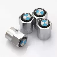 适用于宝马1系3系5系6系7系X1 X5 X6汽车轮胎气门嘴帽 气门嘴芯盖 蓝白宝马(1套)