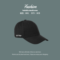 [黑色]百搭的黑色帽子女秋冬棒球帽贝雷帽毛线帽渔夫帽鸭舌帽潮 鸭舌帽-热巴黑色 M码