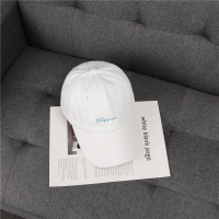 帽子女韩版百搭白色鸭舌帽女街头时尚遮阳帽日系ins棒球帽男潮人 白色 可调节