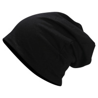 帽子男潮秋冬季厚款包头帽女薄款套头帽冬季棉帽月子帽睡帽头 纯色-黑色 内里棉布款-有弹力