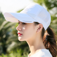 帽子女夏季休闲户外出游棒球帽青年防晒钓鱼帽骑车遮阳帽男大头围 白色 可调节(54-62cm)帽檐加长(送防风绳)