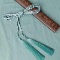 [寻景记汉服]宫绦丝绦流苏绳圆领袍配饰绑带男中国风女玉佩腰带 兰陵王-蓝色() 240cm