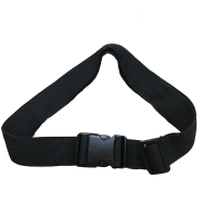 卡扣腰带尼龙帆布休闲松紧裤带旅游登山训练塑料插扣腰间老人男女 黑色