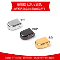 2双装懒人鞋带弹力松紧鞋带扣金属小白鞋扁平免系鞋带绳儿童男女 单独银扣2双（不含鞋带）3色可备注 均码