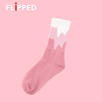 Flippedstore原创适配AF1AJ1冰激凌CW7104-601甜甜圈黄粉奶油鞋带 粉色冰激凌袜子一双 均码