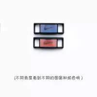 aj1鞋带夜光电玩像素发光荧光七彩空军一号af1男女justdoit鞋带绳 黑色渐变鞋带扣一对