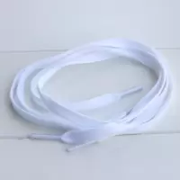 (2双装)儿童鞋鞋带50-120cm宝宝鞋白色扁平鞋带童鞋帆布鞋鞋带 白色 50cm长