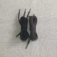 原装打蜡鞋带鞋绳金属头鞋带男女商务皮鞋工装靴马丁靴圆鞋带 圆 黑色 80CM 2.8MM直经(一双) 均码