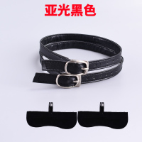 不跟脚绕脚脖子束鞋带鞋袢高跟鞋皮鞋不跟脚防掉跟神器 亚光黑色