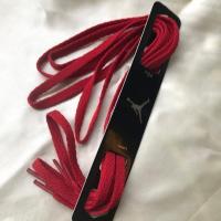 适配AJ1 AJ4系列mid扁原装品质男女潮彩色高帮低帮篮球鞋low鞋带 大红色(一双) 1.6米