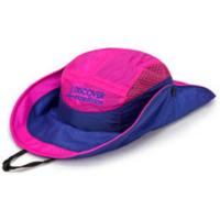 户外防晒防紫外线帽透气速干登山帽可折叠钓鱼帽情侣驴友夏渔夫帽 玫红色A款 可调节