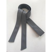 柔软真皮绵羊皮宽腰带女蝴蝶结装饰皮草大衣风衣软皮带连衣裙百搭 深灰色 3cm