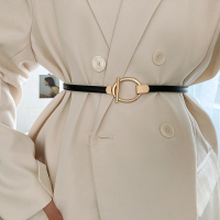 腰封女装饰连衣裙配西装大衣简约时尚气质百搭皮带腰带女腰饰配饰 黑色