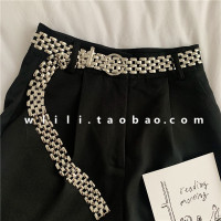 个性金属皮带女潮ins风百搭时尚配牛仔裤连衣裙外套装饰腰带收腰 银色