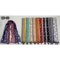 春秋季女田园丝巾薄款乔琪纱双色花丝巾百搭淑女围巾印花披肩长款 1#色(截图联系客服)