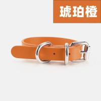 狗狗项圈狗铃铛猫咪项圈牵引绳小型犬中型犬狗圈狗链狗牌宠物用品 26-40斤\调节长度38-45CM 琥珀橙